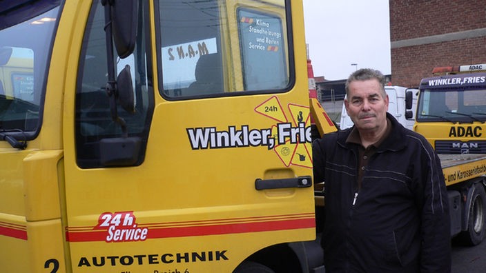 Hans Traut vom Kfz-Betrieb Fries und Winkler