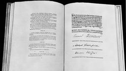 Auszug aus dem Grundgesetz der Bundesrepublik Deutschland (Archivbild von 1949)