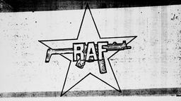 RAF-Logo aus dem Bekennerschreiben des "Kommando Ulrike Meinhof" vom 14.04.1977 zum Mord an Generalbundesanwalt Siegfried Buback