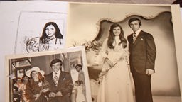 Schwarzweiß Aufnahmen von Kadriye Hancioglus Hochzeit, Verlobung und Pass