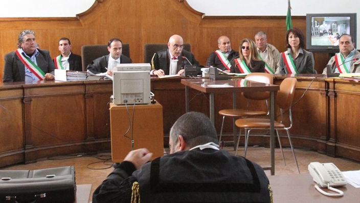 Gerichtssaal in Italien
