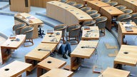 Umbauarbeiten im Düsseldorfer Landtag
