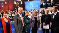 Die Spitzenkandidaten zur Landtagswahl zu Gast in der Wahlarena im WDR Fernsehen