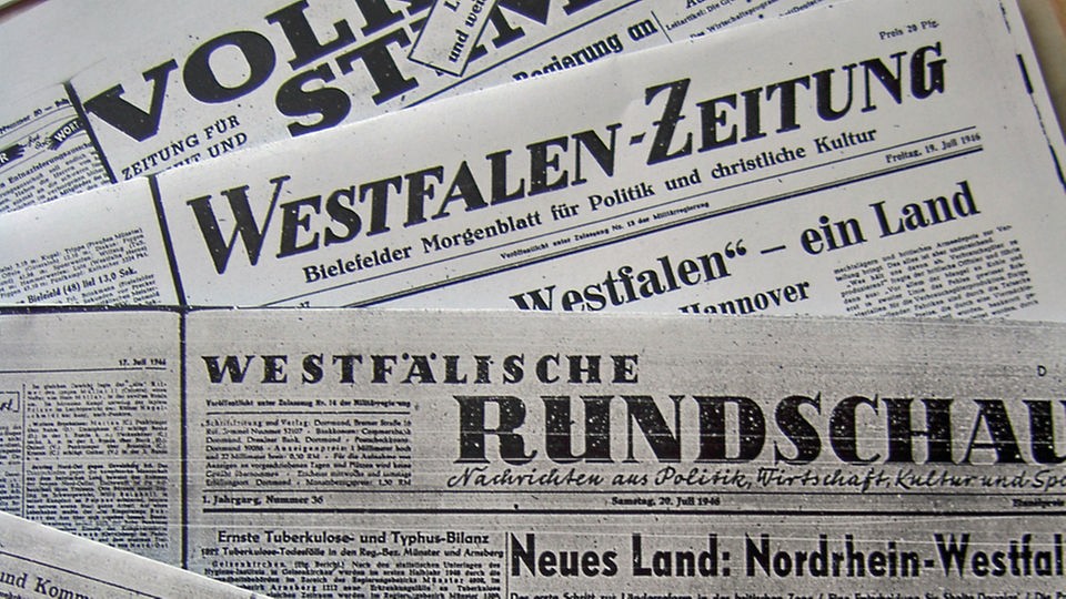 NRW-Zeitungen von 1946