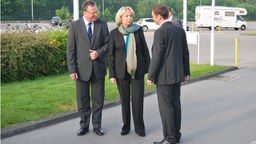 Hannelore Kraft trifft zur Opel-Betriebsversammlung ein