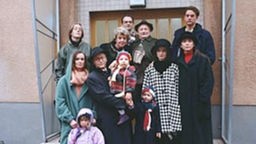 Dezember 1992: Überraschungsgast Dominique im Kreise der ehemaligen Ersatzfamilie.
