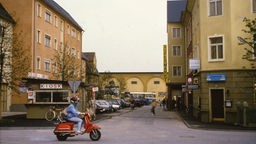 Blick auf die Lindenstraße 1985