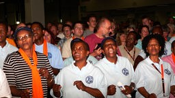 Südafrikanischer Chor singt auf dem Evangelischen Kirchentag