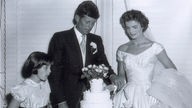 John f. Kennedy und seine Ehefrau 