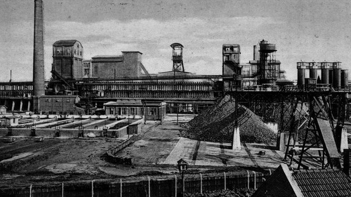 Die Förderung der Zeche Zollverein erreichte um den Ersten Weltkrieg rund 2,5 Millionen Tonnen.