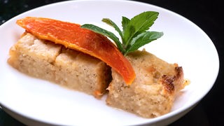 Kokos-Limetten-Kuchen mit Papaya
