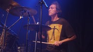 Jan Fride von Kraan spielt Schlagzeug beim KrautRockpalast 2005