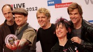 Die Toten Hosen bei der Verleihung des Radio-Awards 1Live Krone