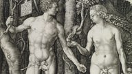 Albrecht Dürer: Adam und Eva (Der Sündenfall); Rechte: Städel Museum, Frankfurt/Main