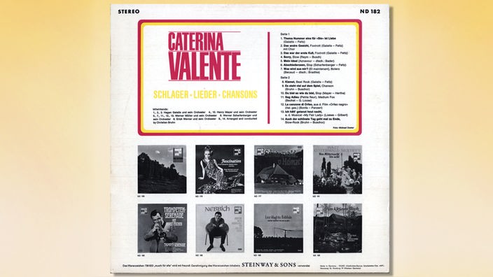LP Caterina Valente, Schlager, Lieder & Chansons