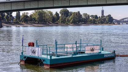 Die Müllfalle der K.R.A.K.E. auf dem Rhein