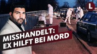 Schriftzug "Misshandelt: Ex hilft bei Mord". Im Hintergrund Tatort vor von einer Brücke. 
