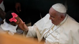 Papst Franziskus auf dem Weltjugendtag 2023