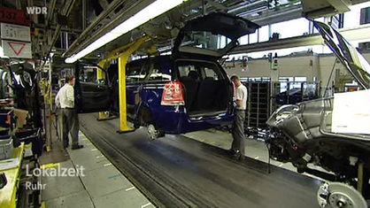 Arbeiten im Opelwerk