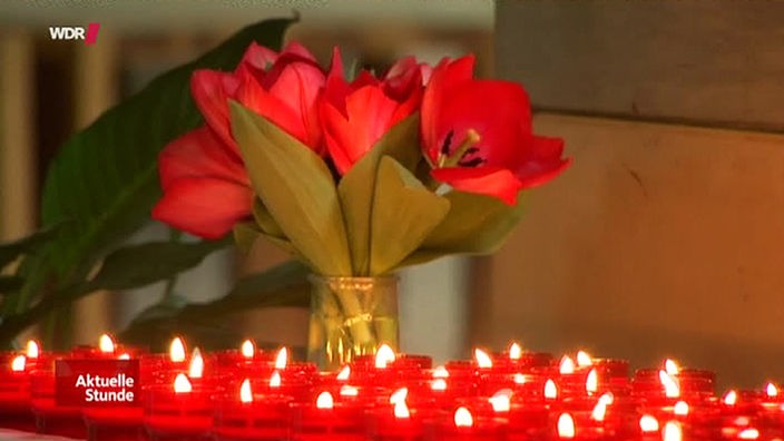 Kerzen für die Opfer