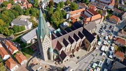 Luftaufnahme vom Paderborner Dom
