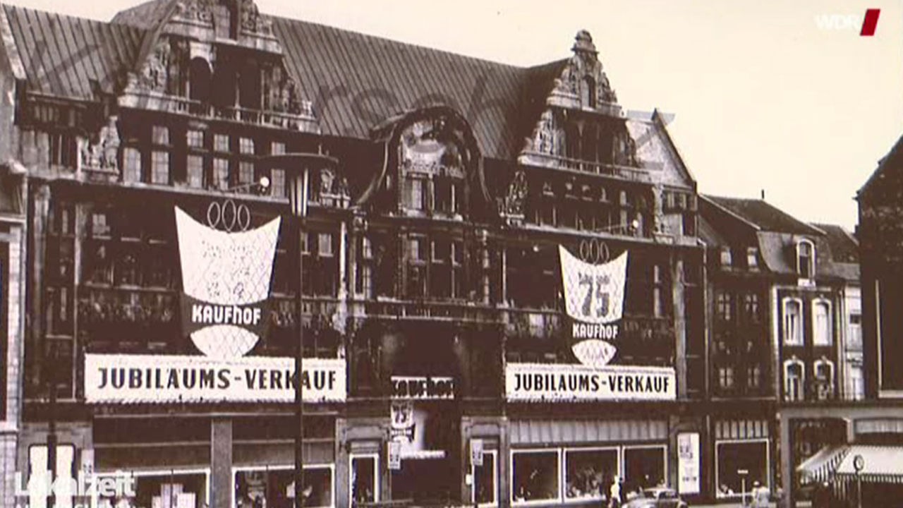 Ein altes Bild des Kaufhof-Gebäudes