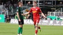 Dominik Kother jubelt nach seinem Treffer zur 3:0-Führung für den SSV Jahn Regensburg