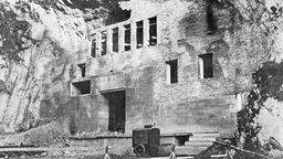 Historisches Foto vom Eingang der Balver Höhle