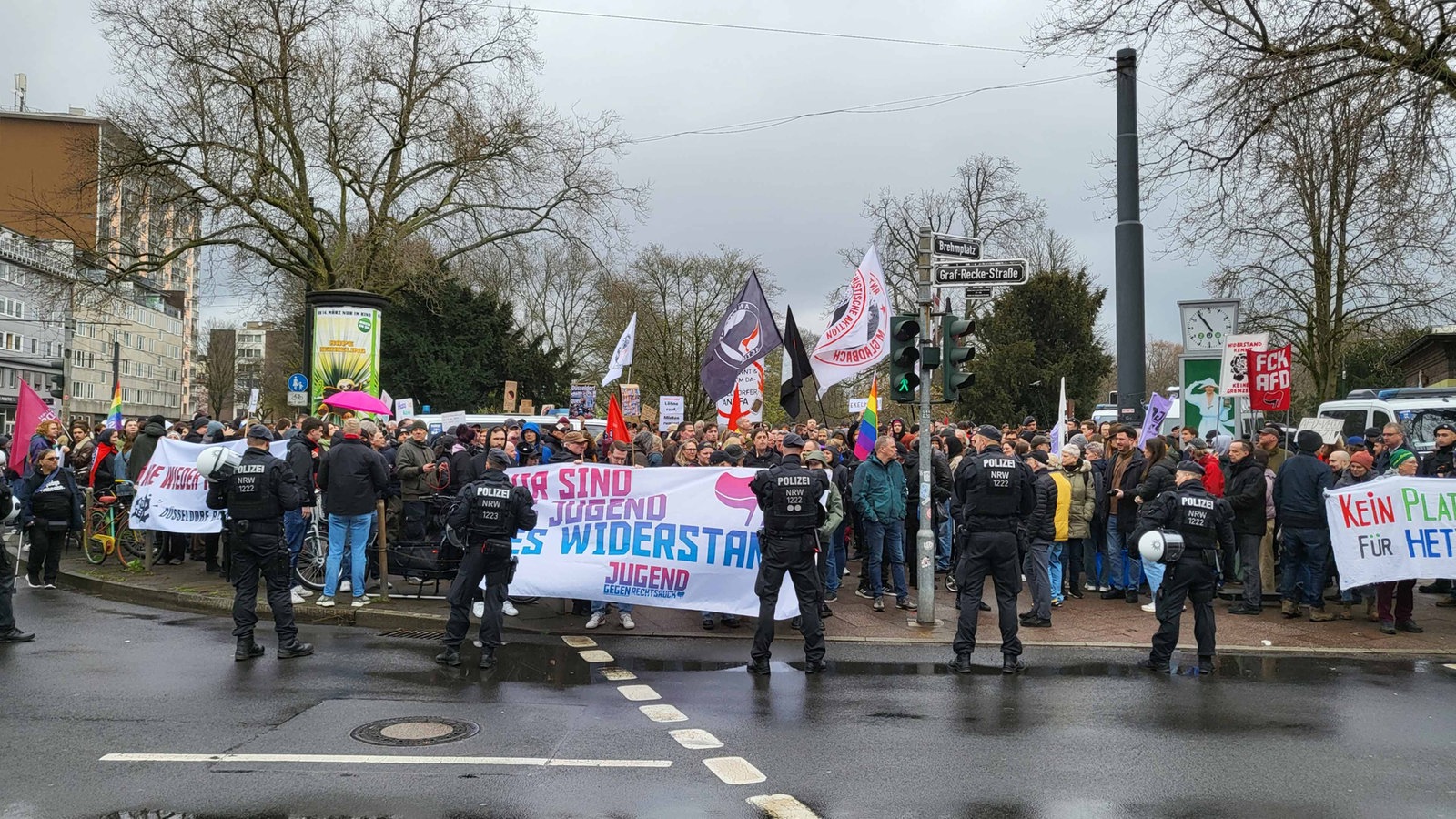 D Sseldorf Essen Recklinghausen Demos Gegen Afd Und