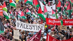 Pro-palästinensische Demonstrierende in Malmö