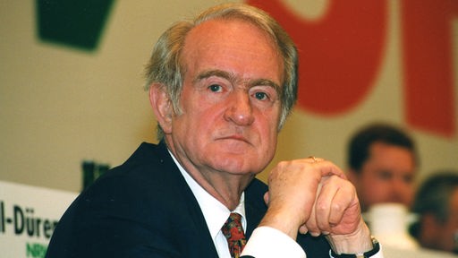 Johannes Rau beim SPD-Landesparteitag 1996