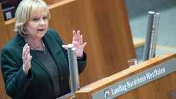 NRW-Landtag, nordrhein-westfäische Ministerpräsidentin Hannelore Kraft 
