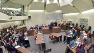 NSU-Prozess im Gerichtssaal des Oberlandesgerichts München