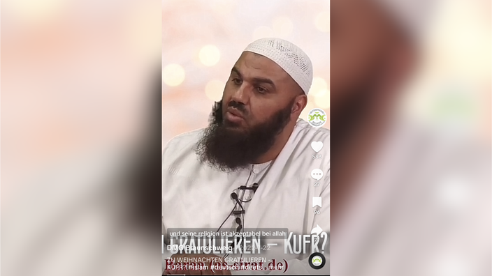 Ausschnitt eines Videos von Abul Baraa, Prediger aus der Salafisten-Szene 
