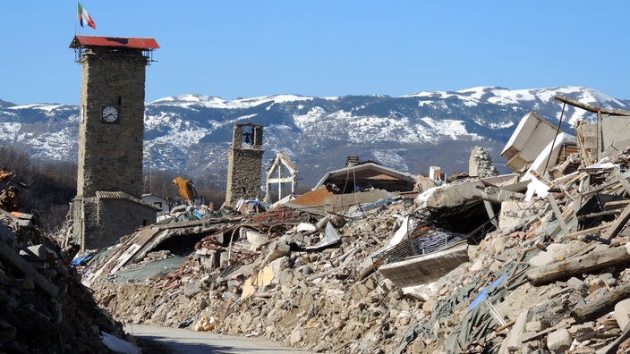 Stärkere Beben auch hier möglich: Amatrice (Italien) nach dem Erdbeben am 24. August 2016.
