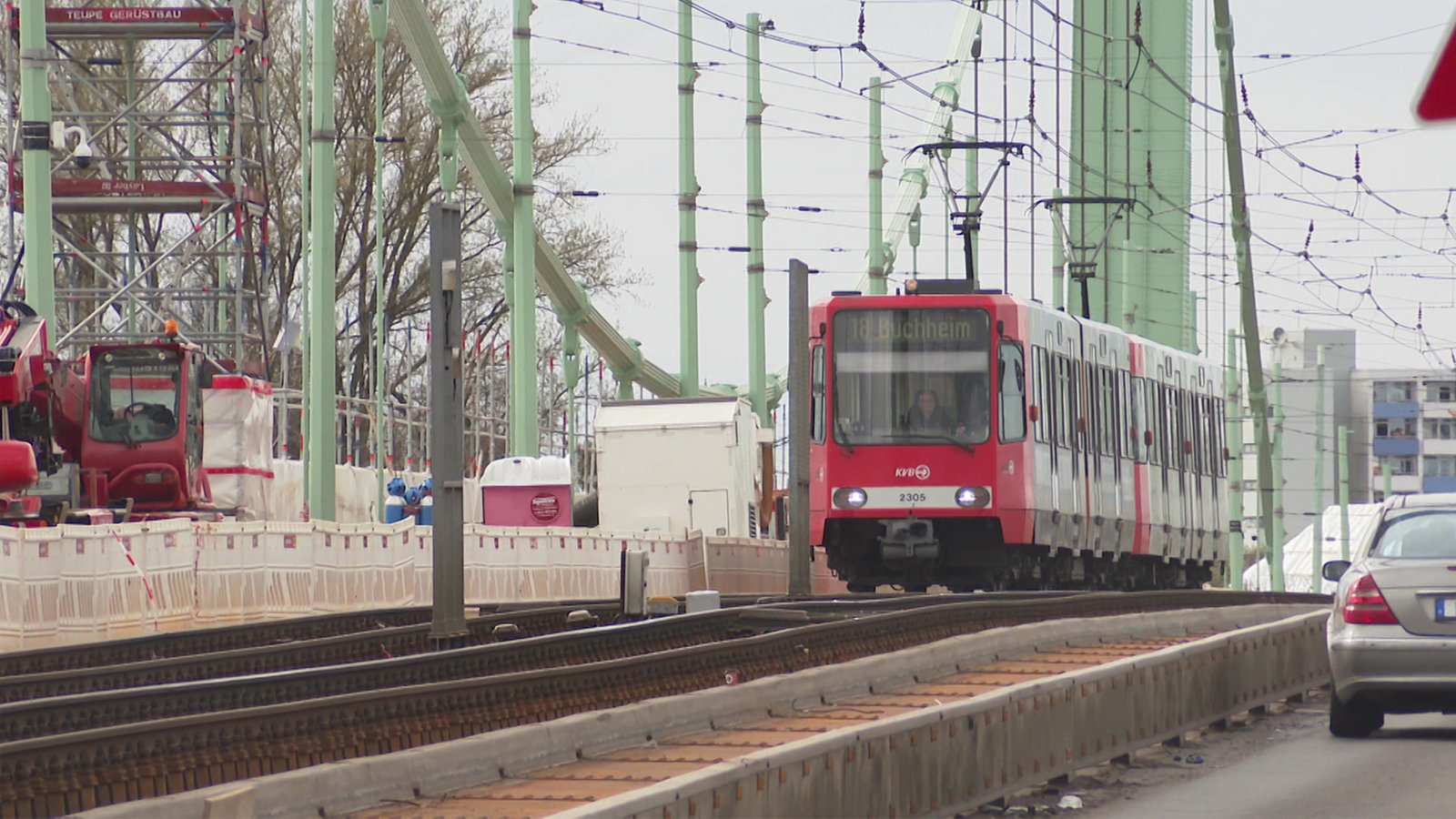 Bauarbeiten an Mülheimer Brücke in Köln verzögern sich Rheinland