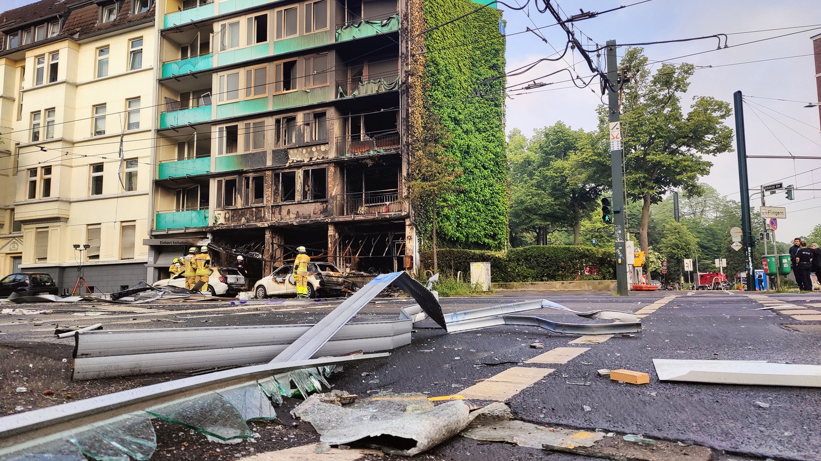 Kiosk Explosion in Düsseldorf Brandhaus wird saniert Rheinland