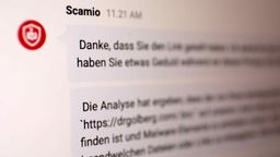Der Chatbot spricht deutsch und kann Texte, Screenshots und Links analysieren