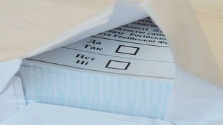 Wahlzettel des "Referendums"