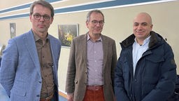 Die psychiatrischen Gutachter (von links) Prof. Martin Holtmann, Prof. Johannes Hebebrand, Dr. Filip Salem