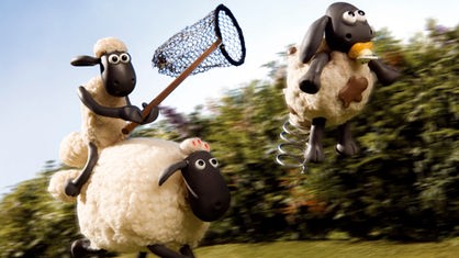 Szene aus der Serie 'Shaun das Schaf'