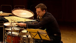 Johannes Wippermann am Schlagzeug