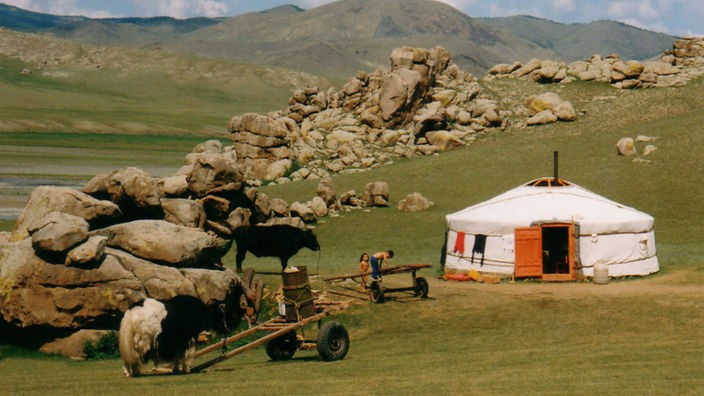 Normaden in der Mongolei