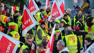 Verdi-Streik am Düsseldorfer Flughafen