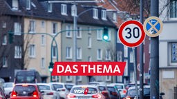 Feierabendverkehr in einer testweise eingerichteten Tempo-30-Zone in Essen