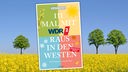 Cover "111 mal mit WDR 2 Raus in den Westen", im Hintergrund eine Landschaft mit Linden und einem blühenden Rapsfeld