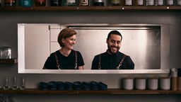 Kristina und Christian in ihrer Restaurantküche