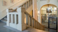 Treppenaufgang im Gebäude der Lippischen Landesbibliothek.
