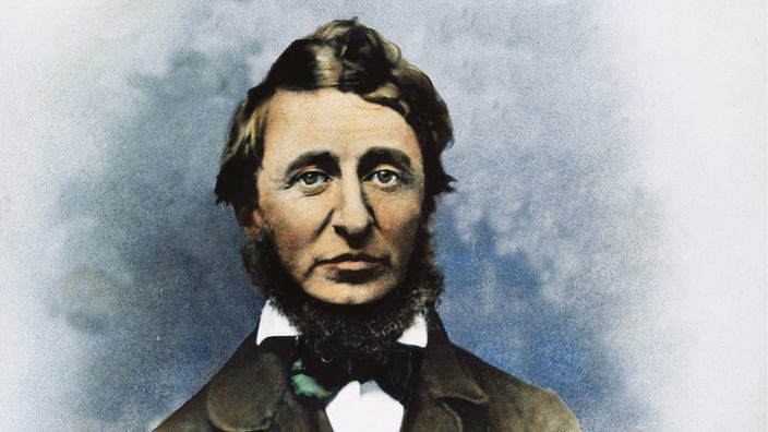 Porträtfotografie: Henry David Thoreau, coloriert
