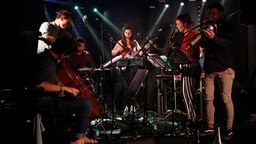 Ein Konzert der Band E c h o Boomer im Rahmen der Jazzwerkstatt Wien im Jahr 2021.